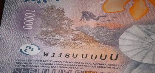 Sebuah twit yang menampilkan foto uang baru senilai Rp 10.000 dengan nomor seri unik viral di media sosial.