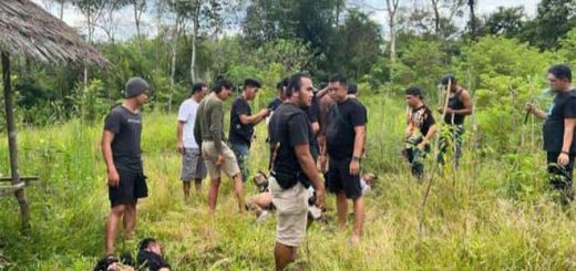 Tapin - Satu orang dari enam tahanan kasus narkoba Polres Tapin, Kalimantan Selatan Kalsel yang kabur bernama Syarifuddin usia 45 tahun tewas